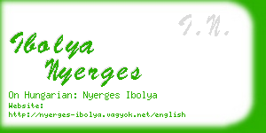 ibolya nyerges business card